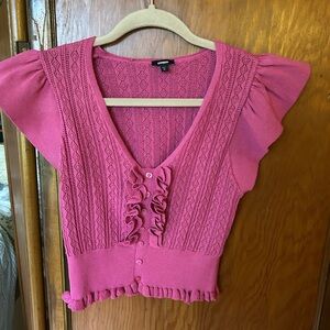 NWOT Express Fuchsia Knit Sweater. XS.